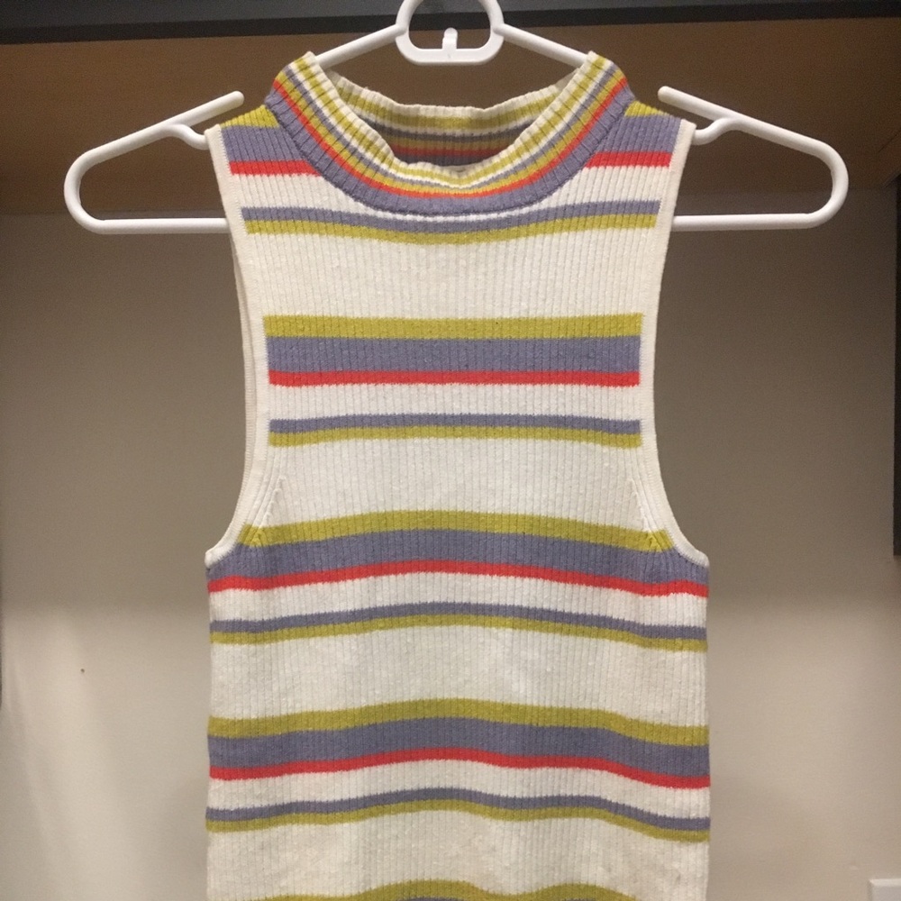 Striped Mockneck Tank
